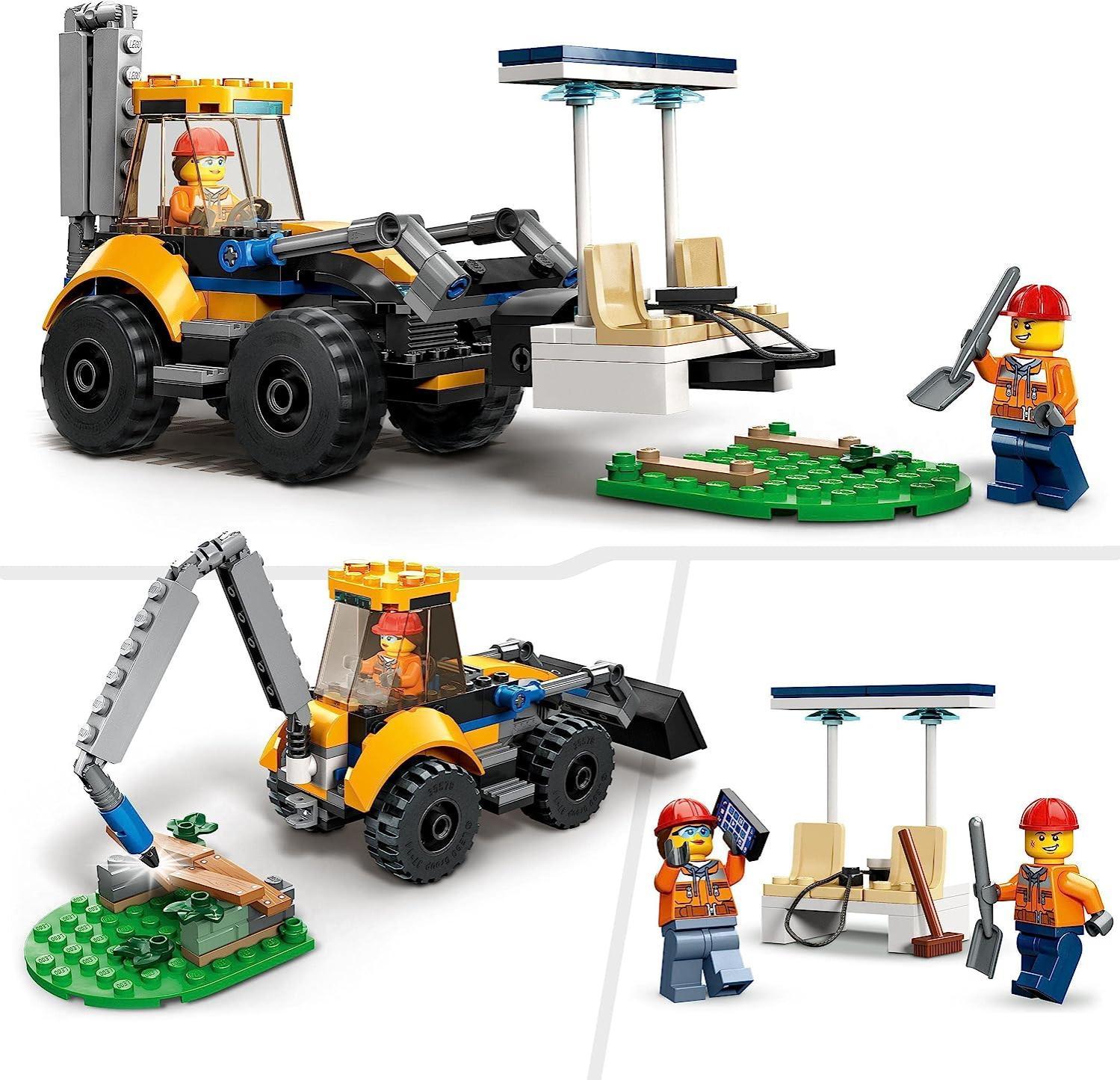 lego lego city 60385 scavatrice per costruzioni