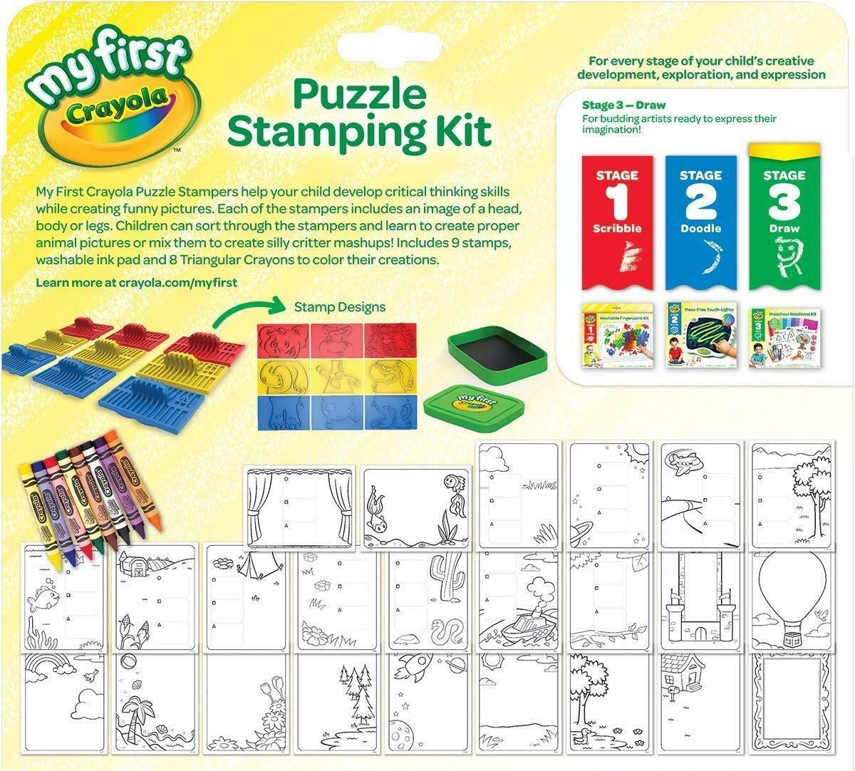 crayola set stampini puzzle