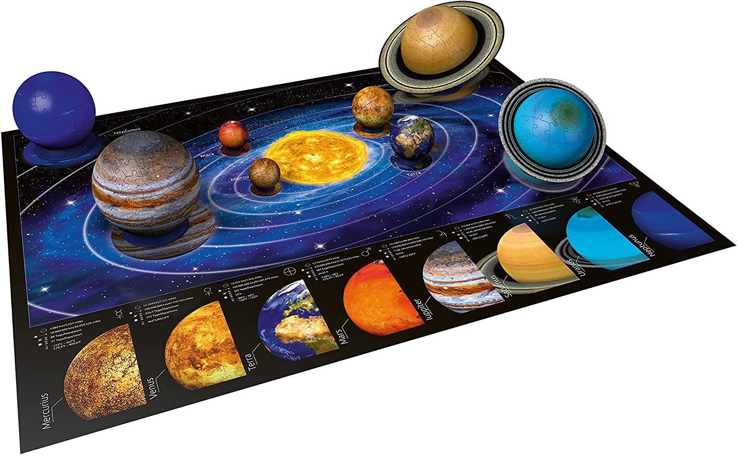 ravensburger 3d puzzle 522 pz il sistema planetario