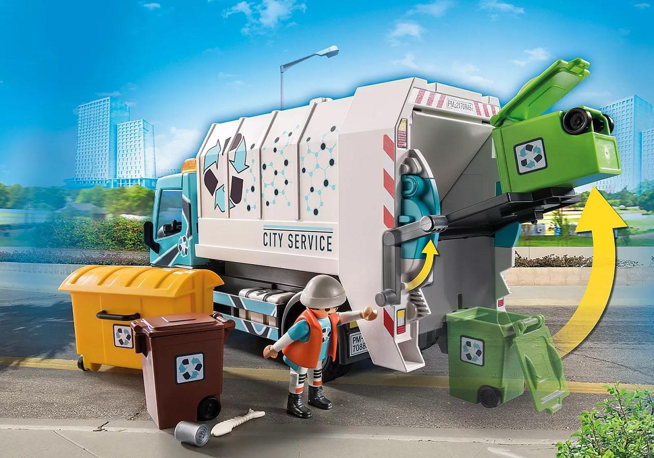 playmobil playmobil city life 70885 camion smaltimenti rifiuti