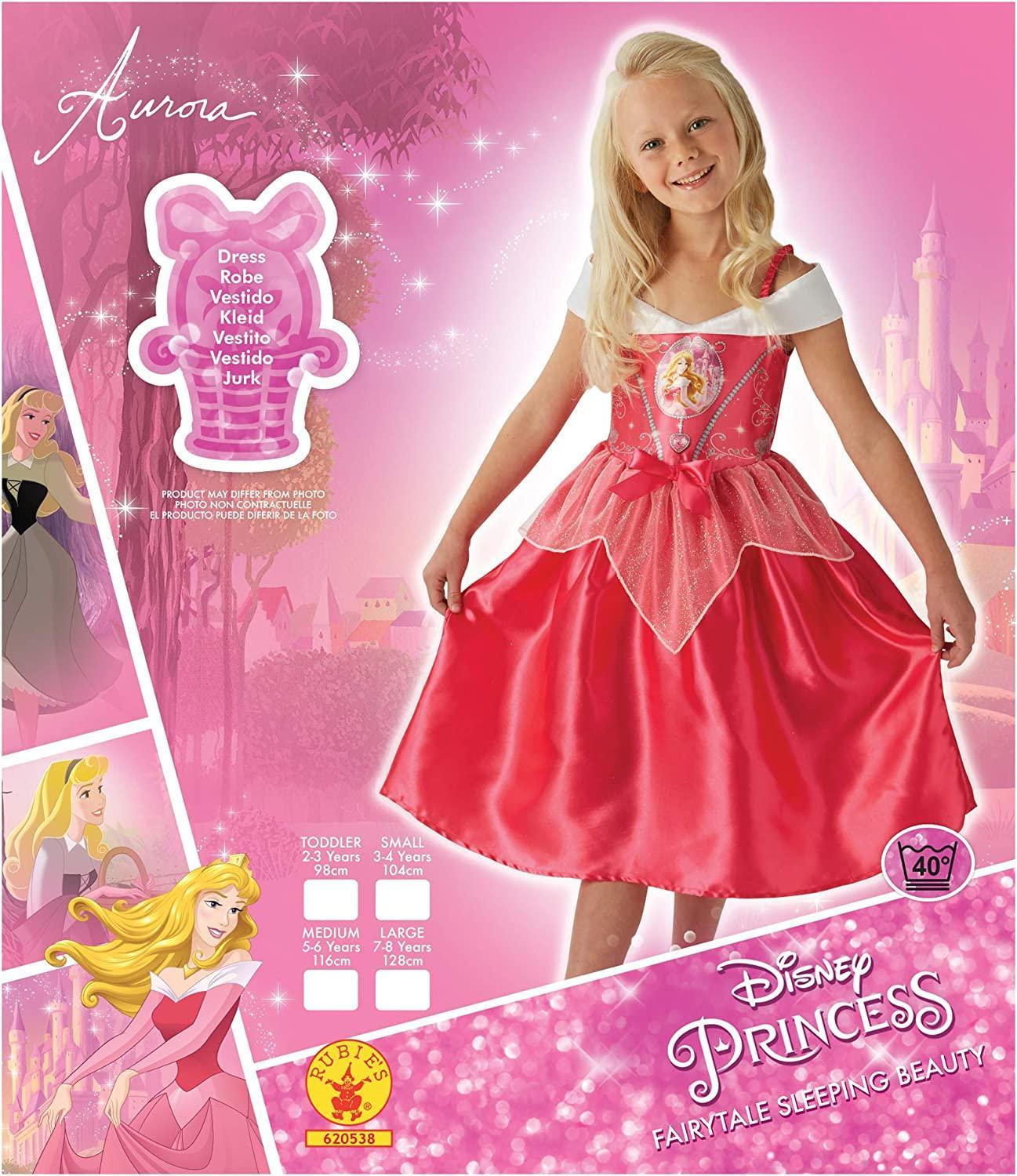 rubies costume principessa aurora taglia 2/3 anni