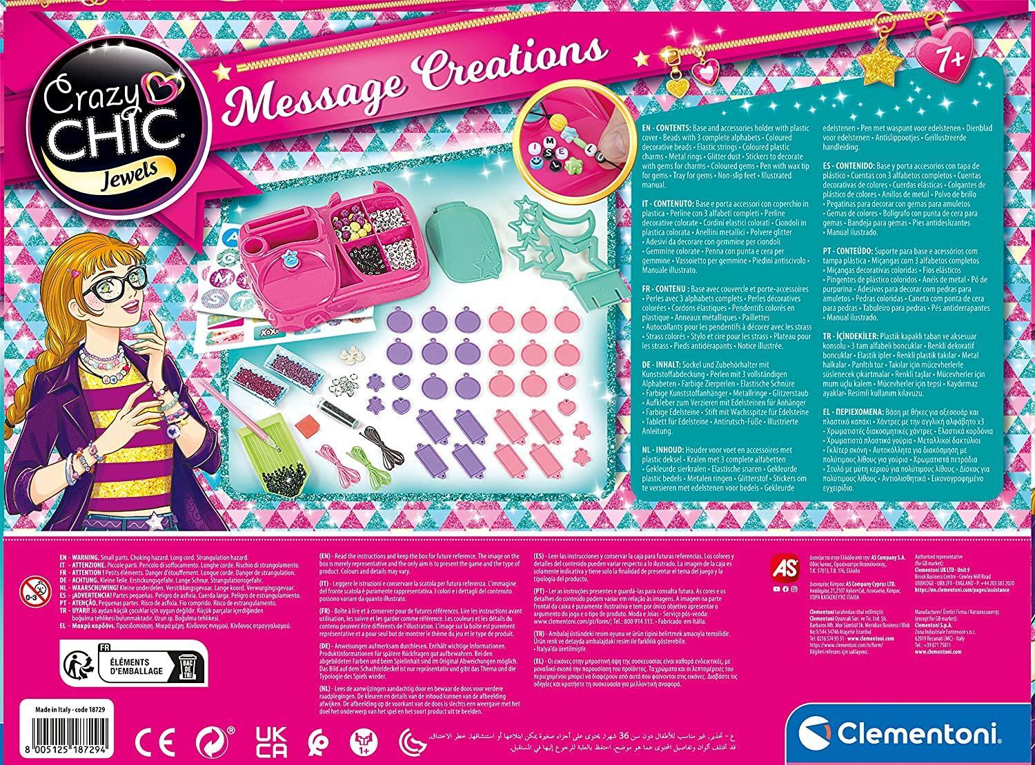 clementoni crazy chic message creations