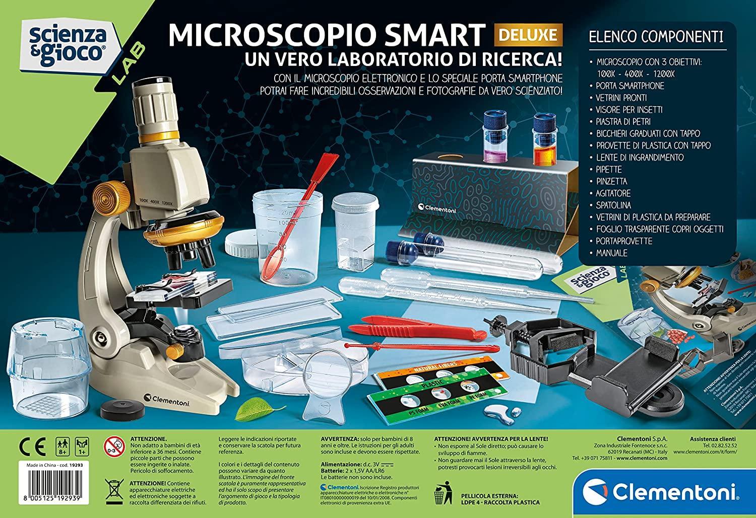 clementoni microscopio smart deluxe