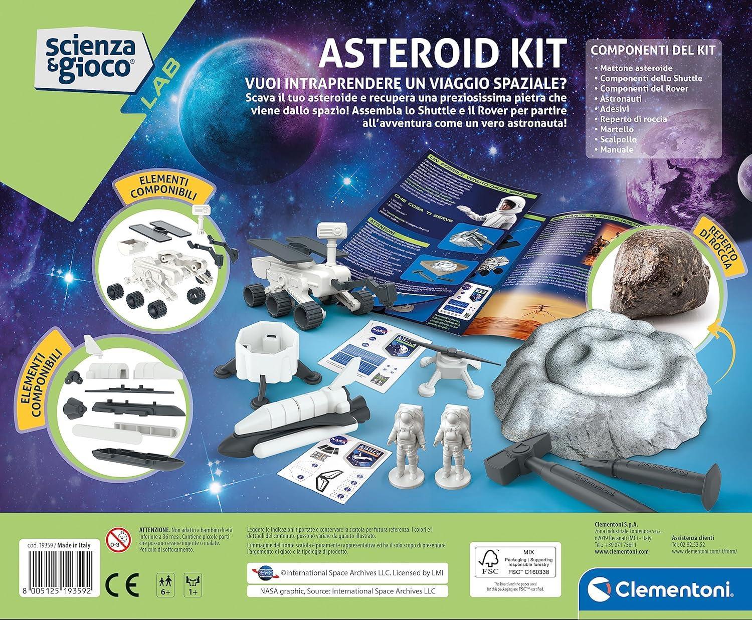 clementoni asteroid kit scienza e gioco