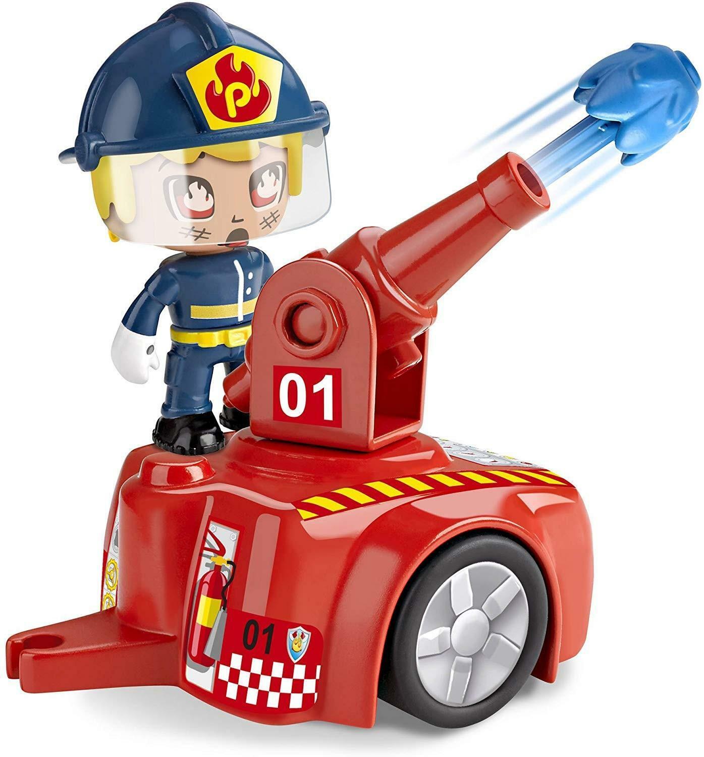 famosa pinypon action - veicolo pompieri + personaggio