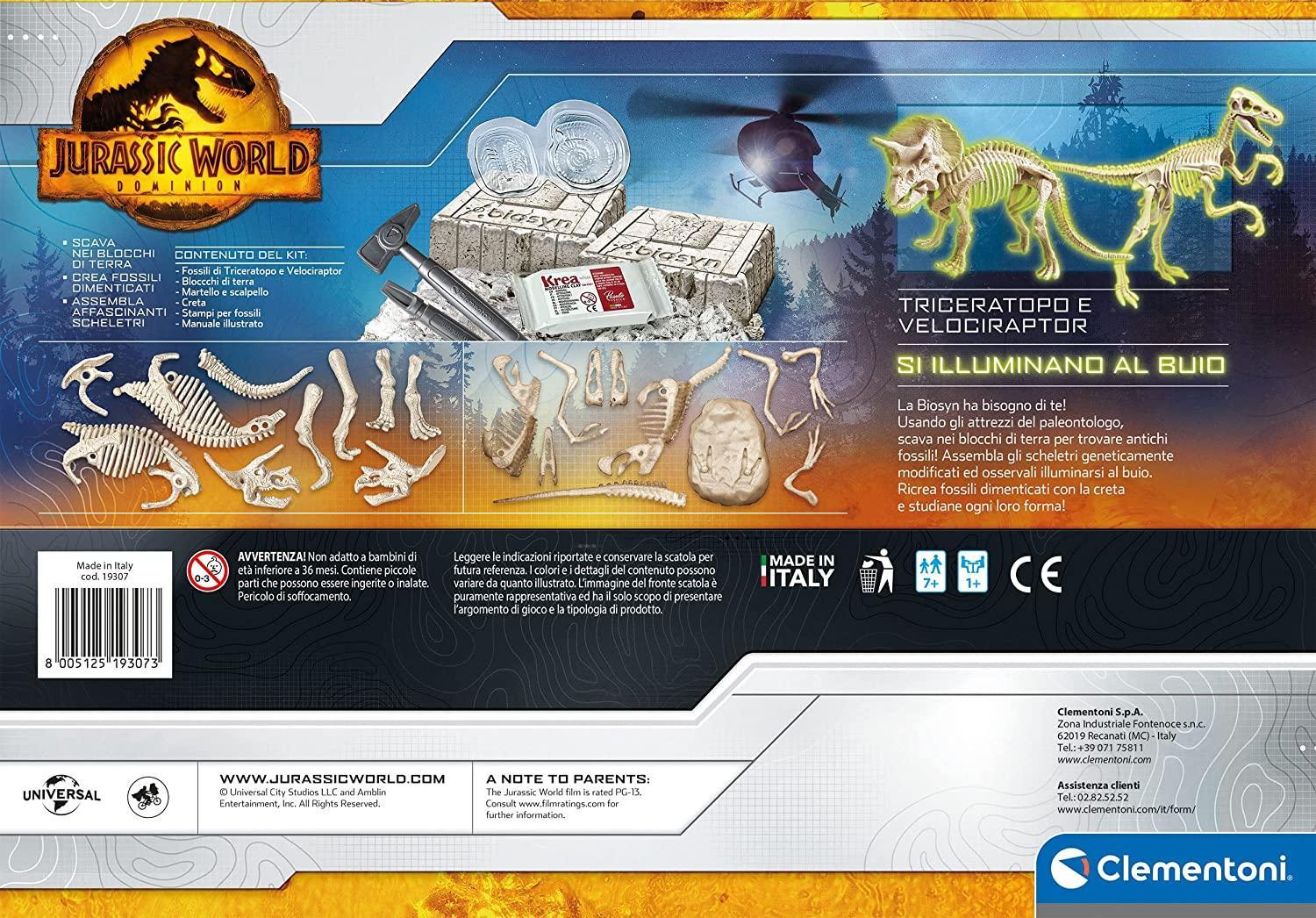 clementoni jurassic world kit paleontologo
