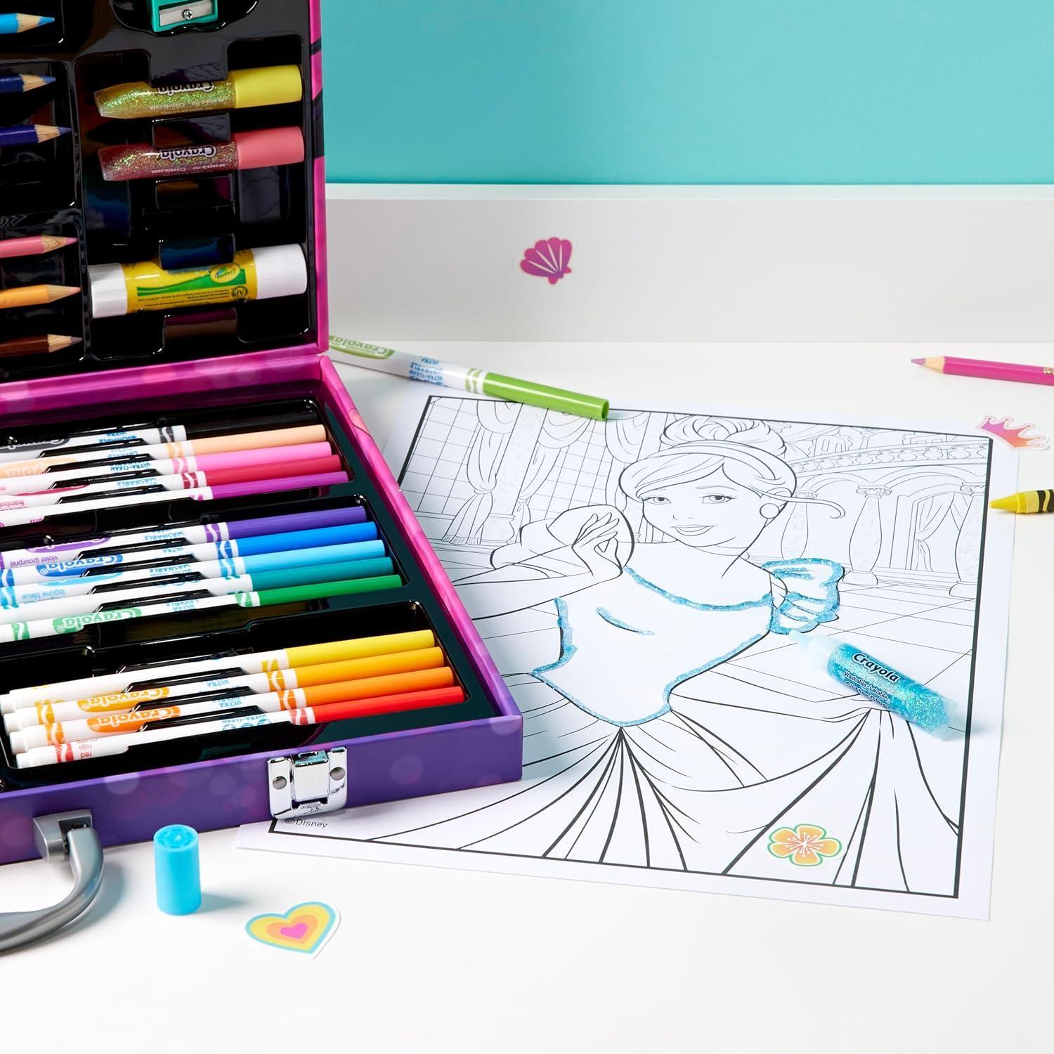 binney & smith crayola ltd. valigetta arcobaleno disney principesse