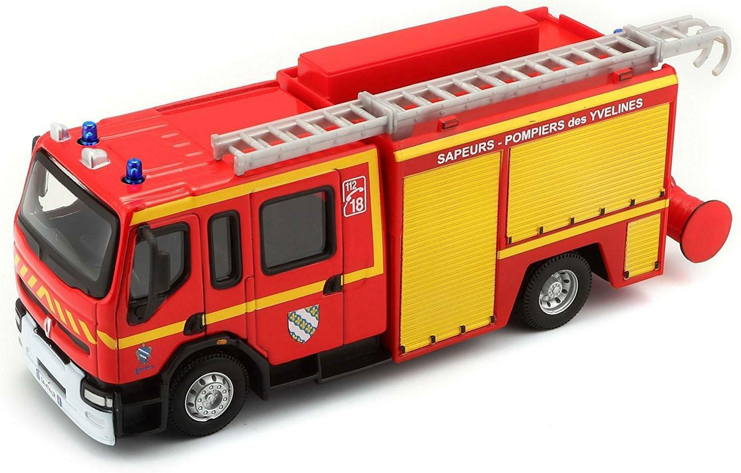 macdue burago emergency camion vigili del fuoco - scala 1/50