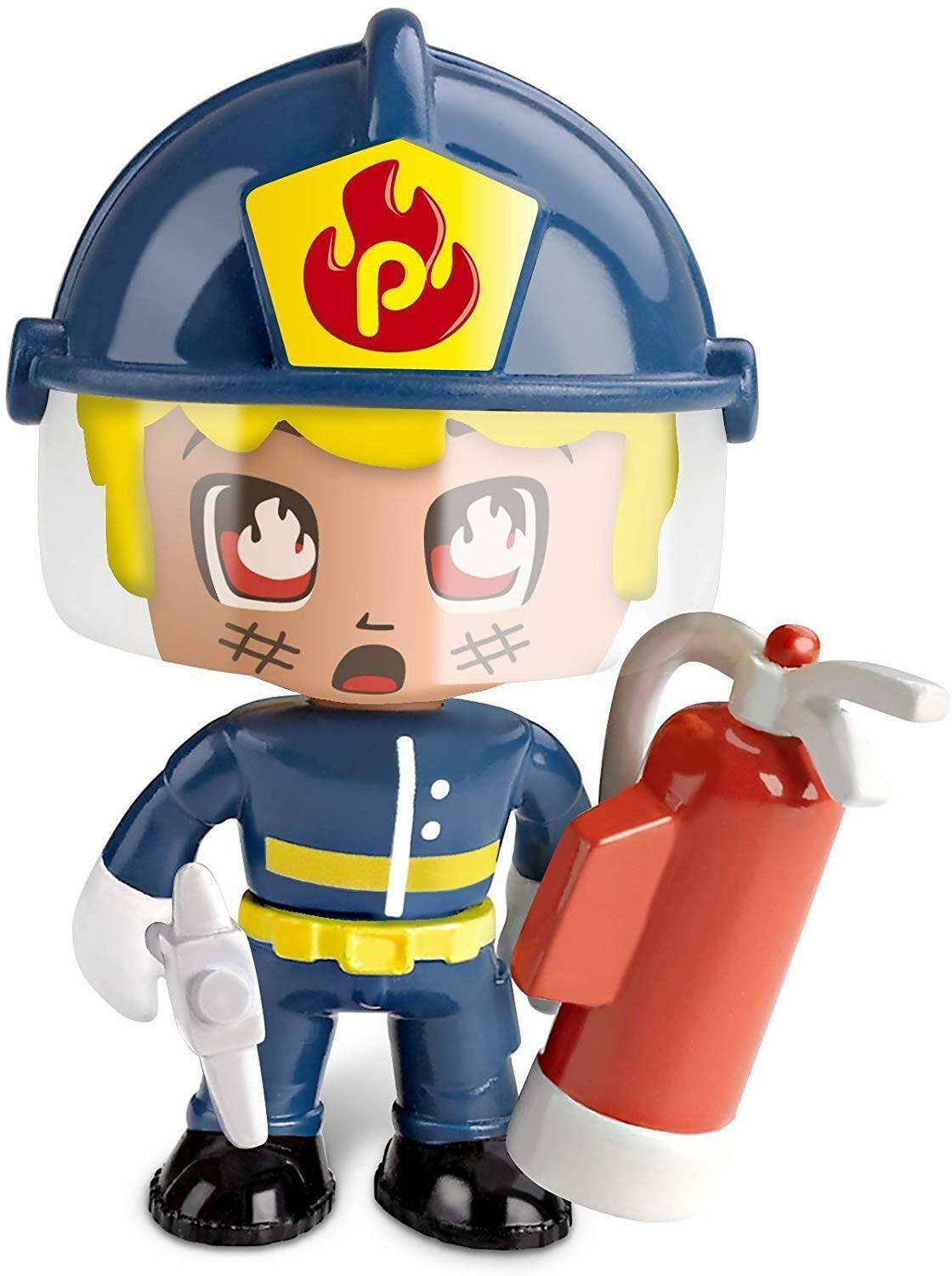 famosa pinypon action - veicolo pompieri + personaggio