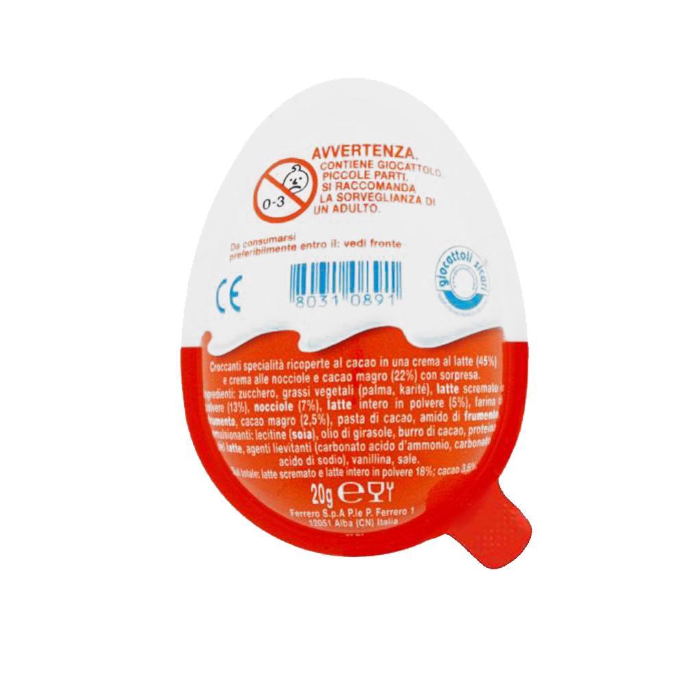 KINDER SNACK CIOCCOLATO KINDER JOY OVETTO T1 20 GR.