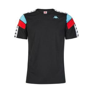 T-shirt . nero/bianco/turchese/rosso