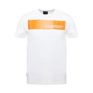 T-shirt. bianco/arancio fluo