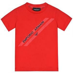 T-shirt  armani bambino rosso 3k4tf4-1jshz