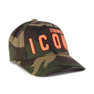 Cappello . camouflage/arancio