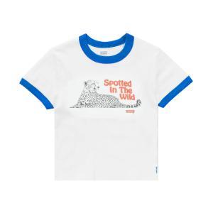 T-shirt levi's. bianco/blu