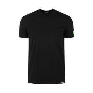 T-shirt . nero/verde