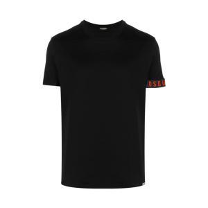T-shirt . nero/arancio