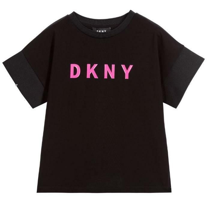 dkny dkny t-shirt ragazza nero d35q511