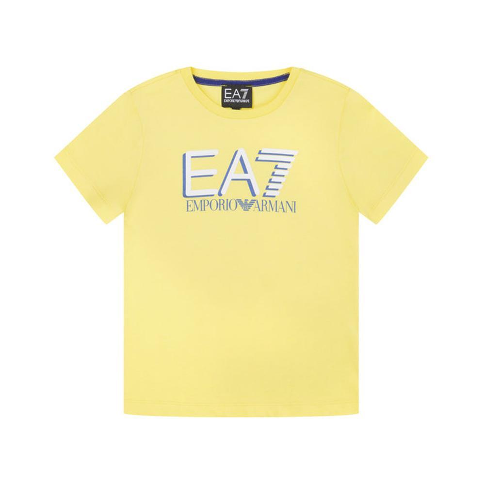 ea7 t-shirt  ea7 junior giallo 3hbt53-bjt3z