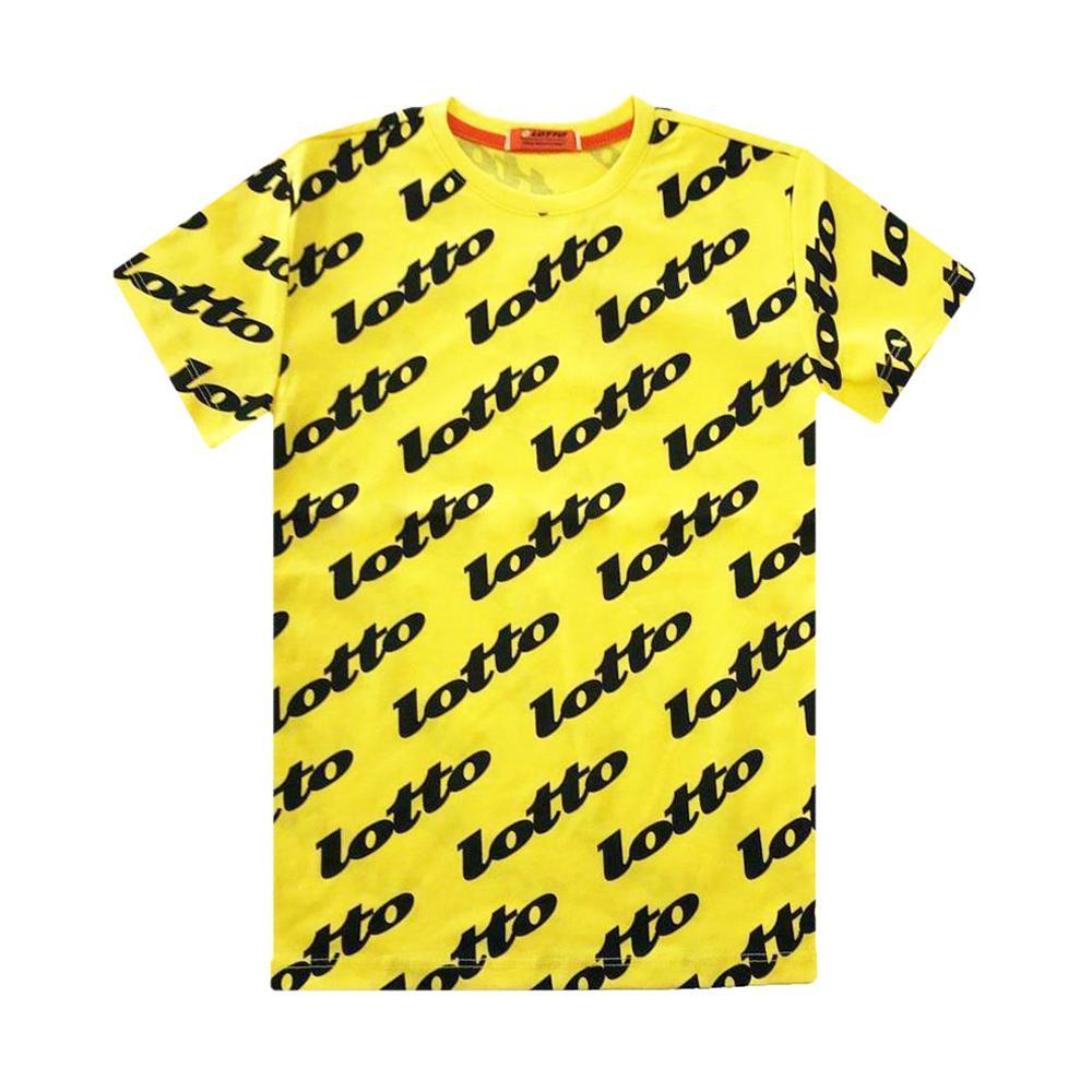 lotto t-shirt lotto. giallo/nero