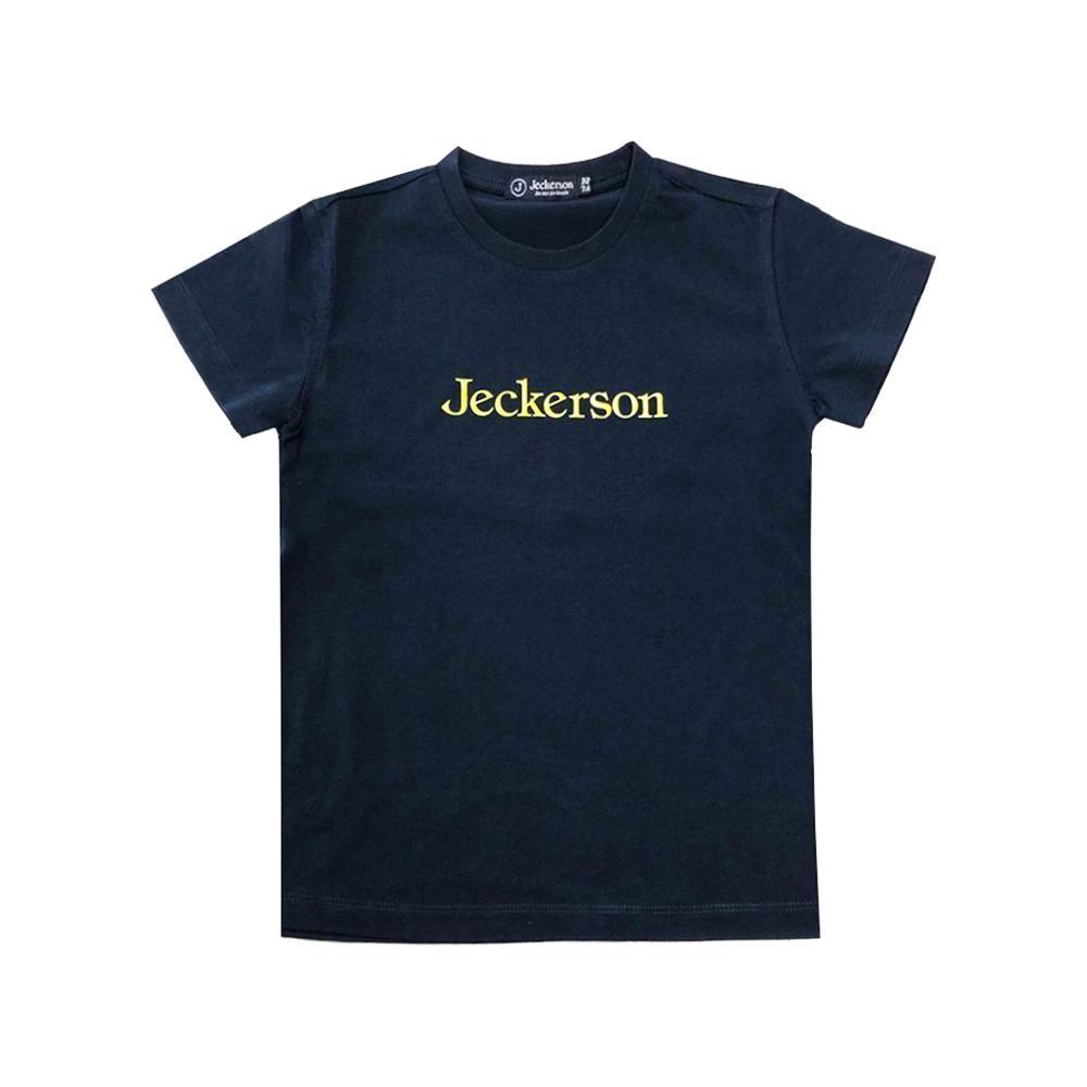 jeckerson jeckerson t-shirt. blu/giallo fluo