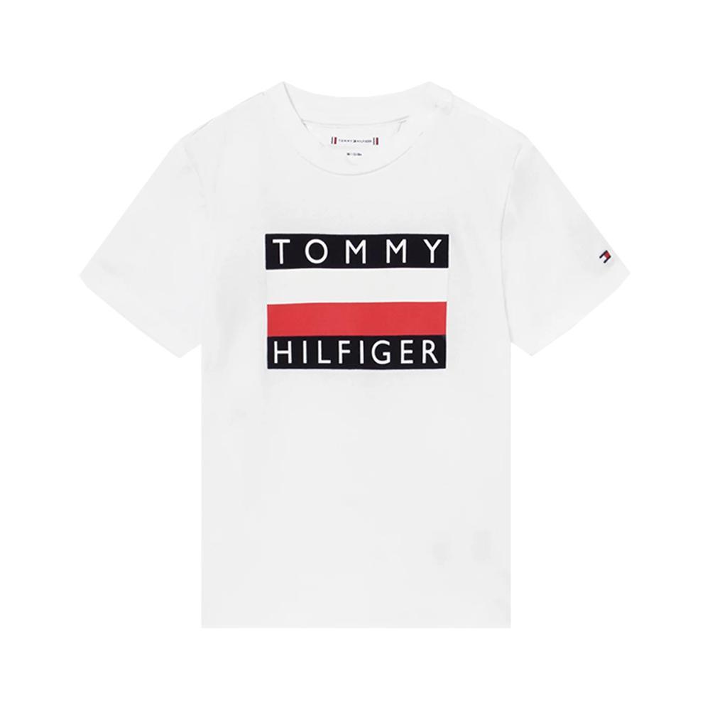 tommy hilfiger tommy hilfiger t-shirt bambino bianco kb0kb055471