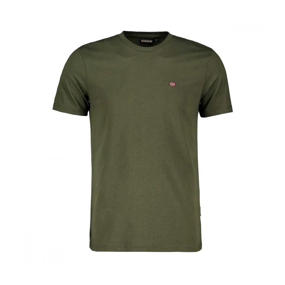 napapijri napapijri t-shirt uomo verde militare np0a4egg