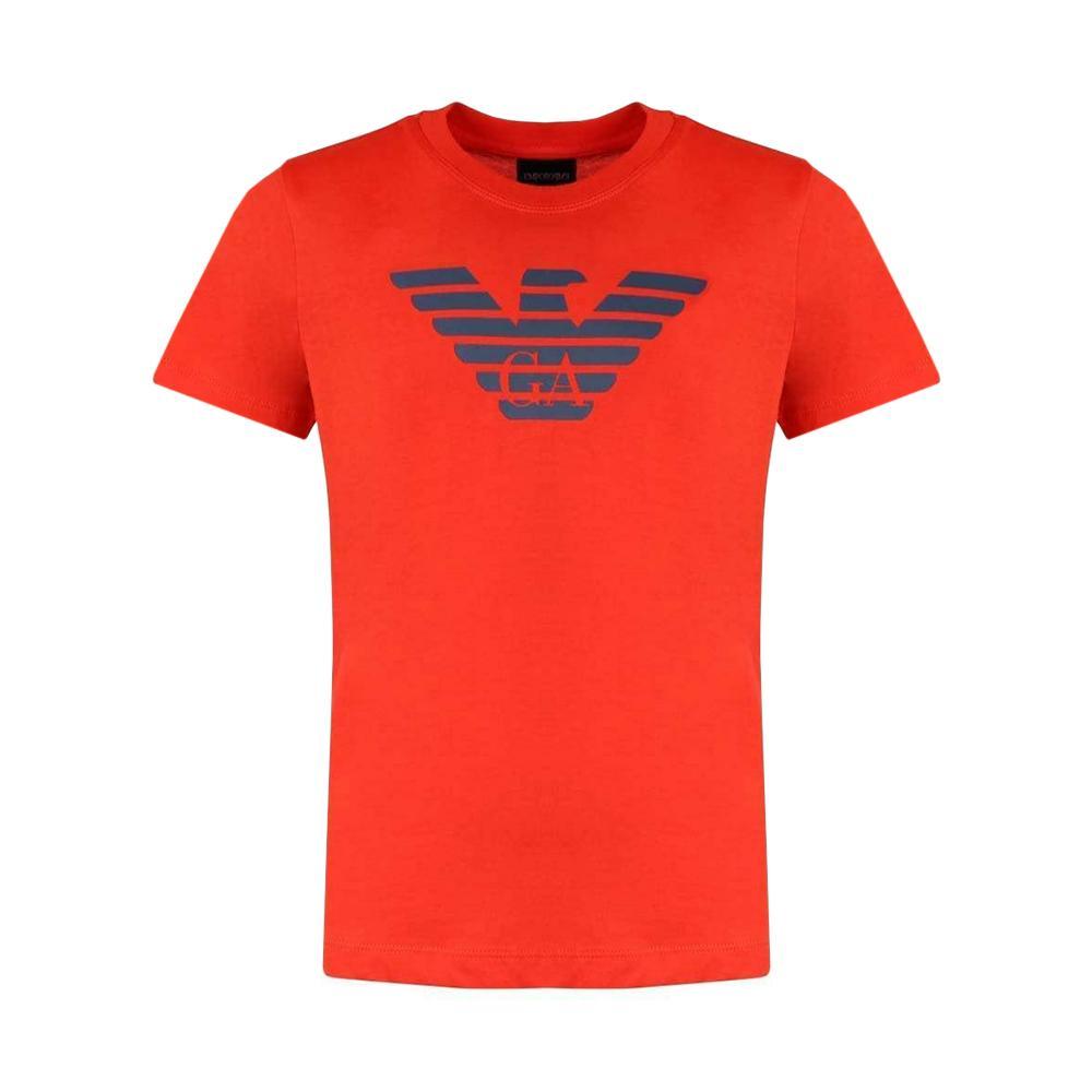 emporio t-shirt  armani bambino corallo 8n4t99-1jnqz