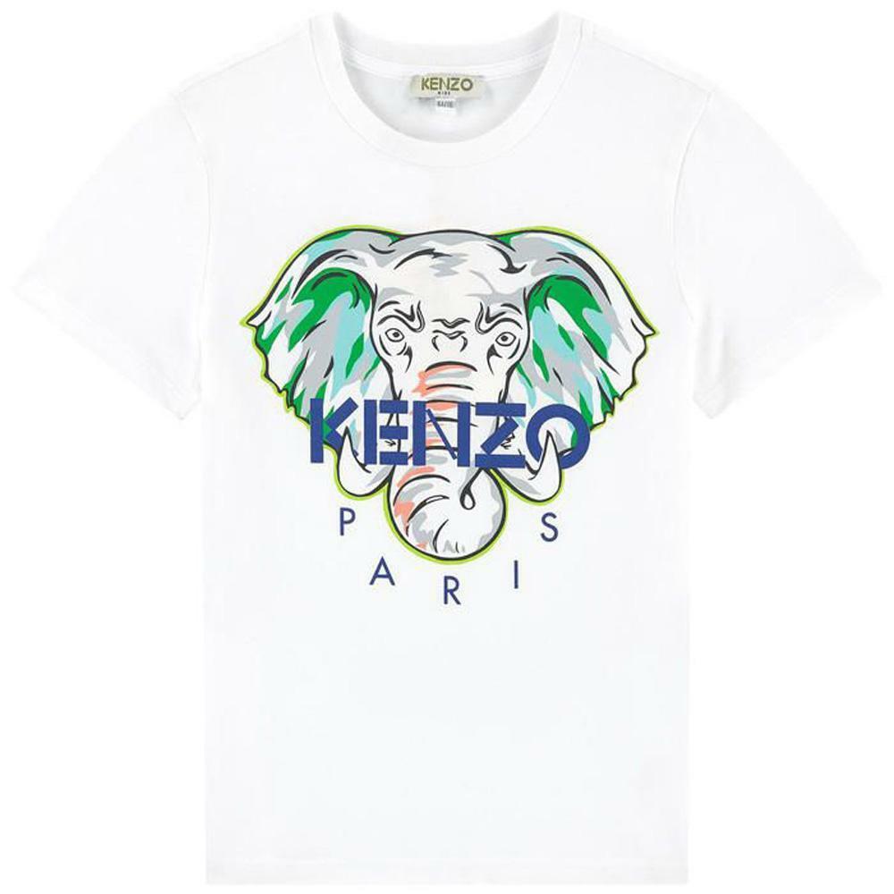 kenzo kenzo t-shirt bambino bianco kq10618