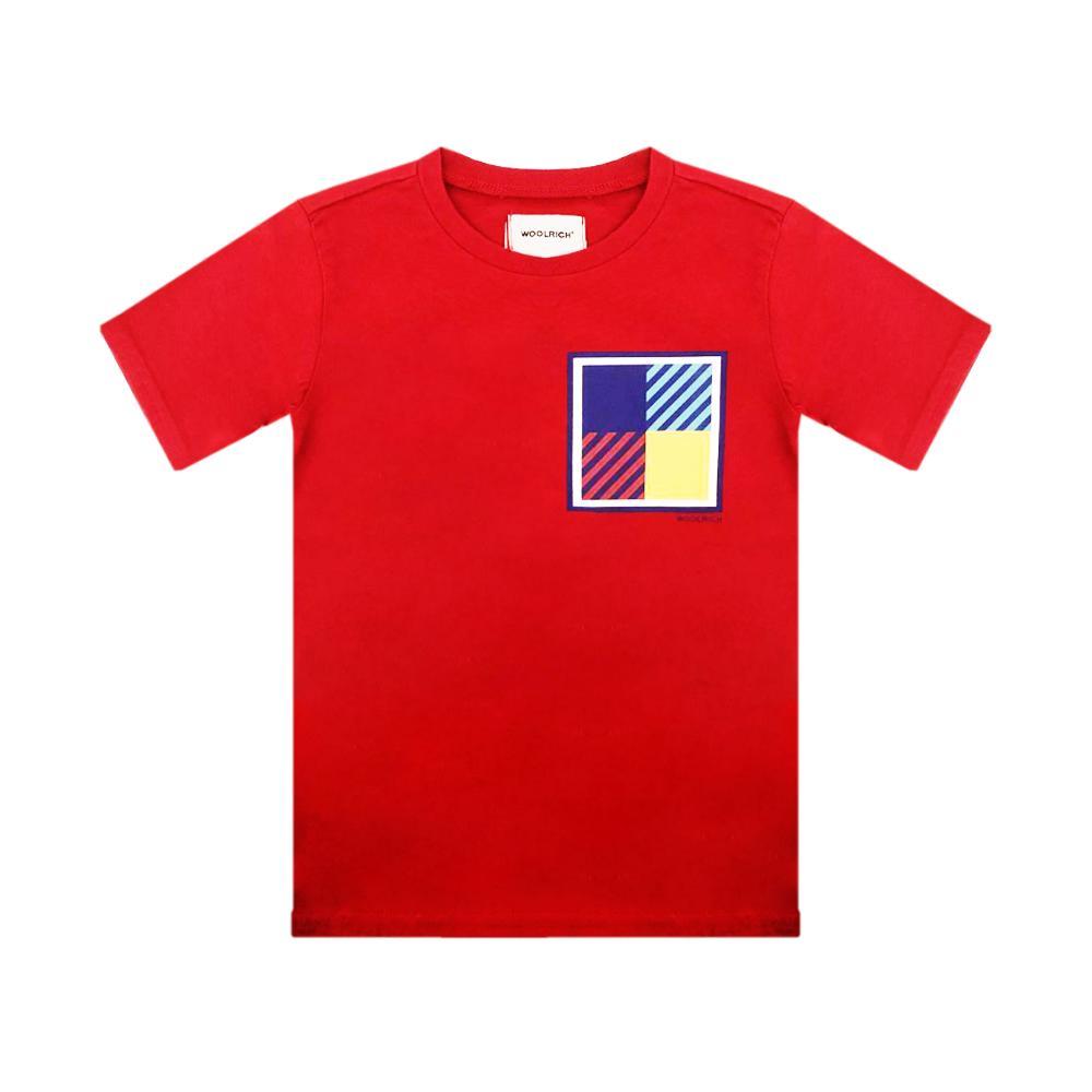 woolrich woolrich t-shirt bambino rosso wkte0047mr