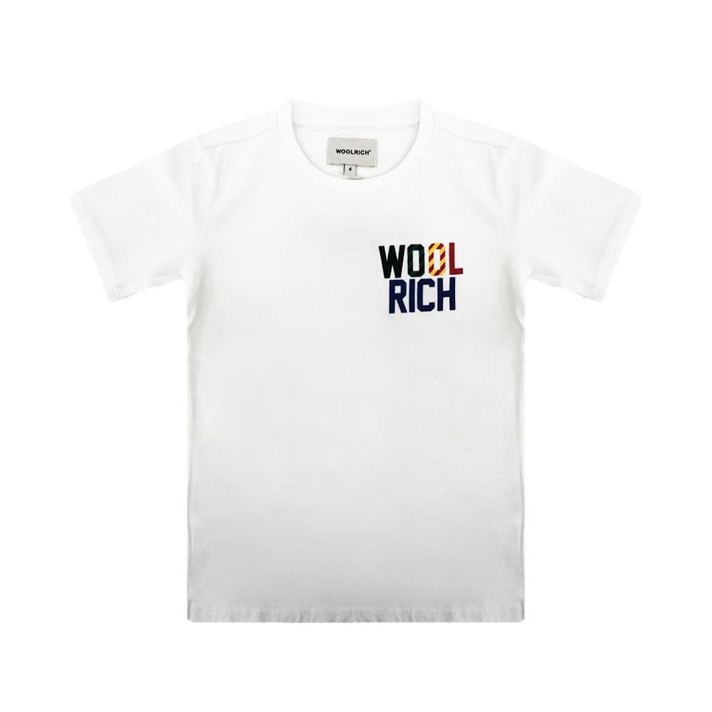 woolrich woolrich t-shirt bambino bianco wkte0049mr