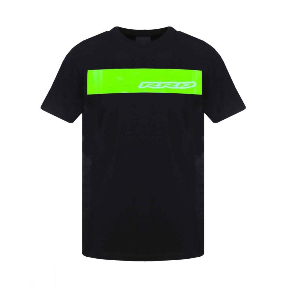 rrd rrd t-shirt. nero/verde fluo