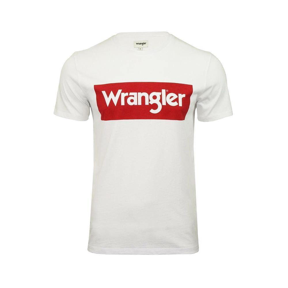 wrangler wrangler t-shirt. bianco/rosso