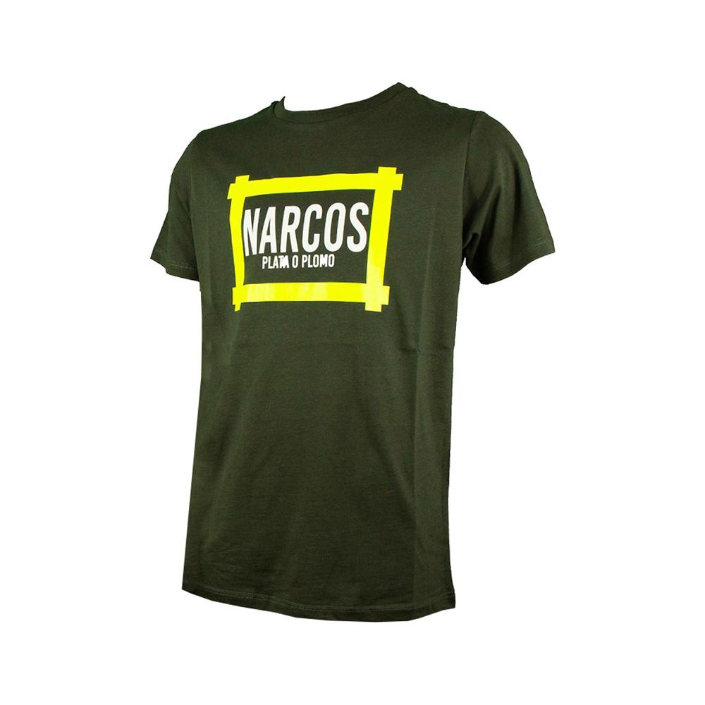 narcos narcos t-shirt. verde