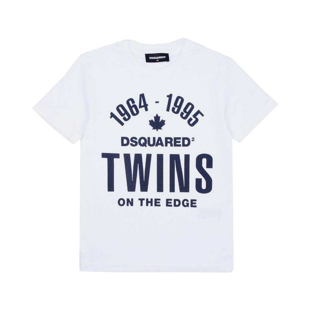 dsquared dsquared t-shirt. bianco/blu