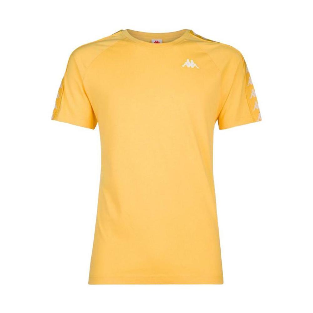 kappa t-shirt kappa. giallo bianco