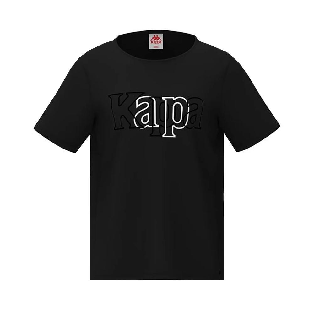 kappa t-shirt kappa. nero