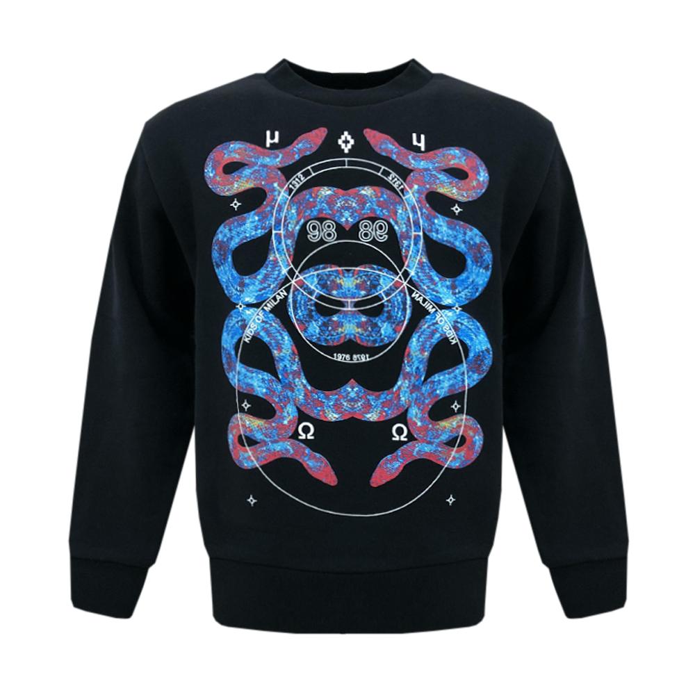 Felpa girocollo marcelo burlon bambino nero fantasia mb2016
