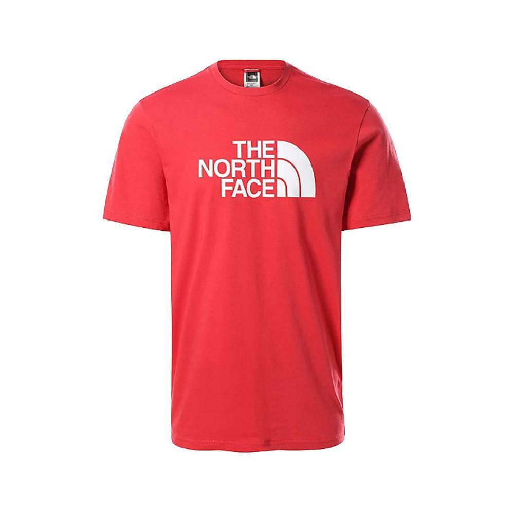 the north face t-shirt the north face. rosso/bianco