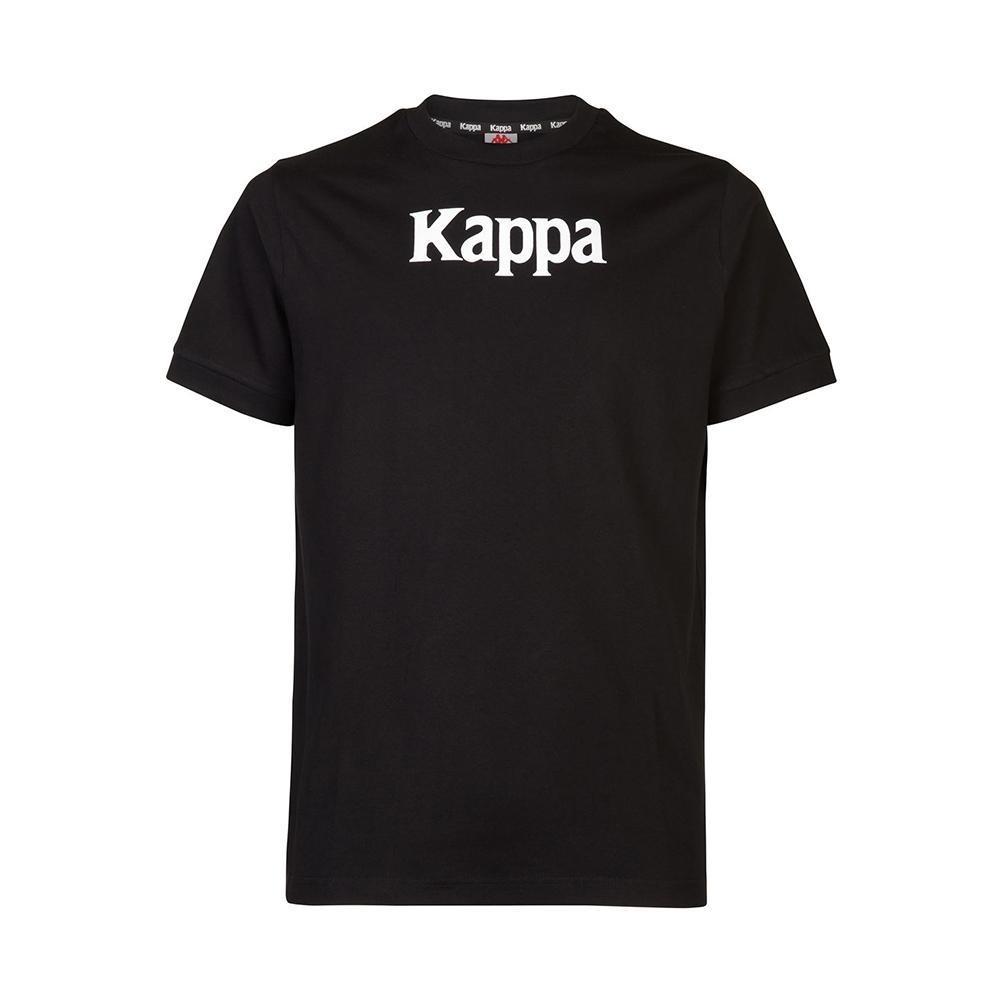 kappa t-shirt kappa. nero/bianco