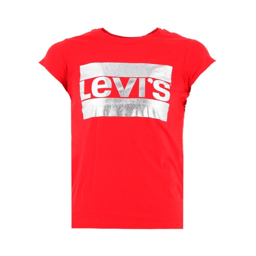 levis t-shirt levi's. rosso/argento