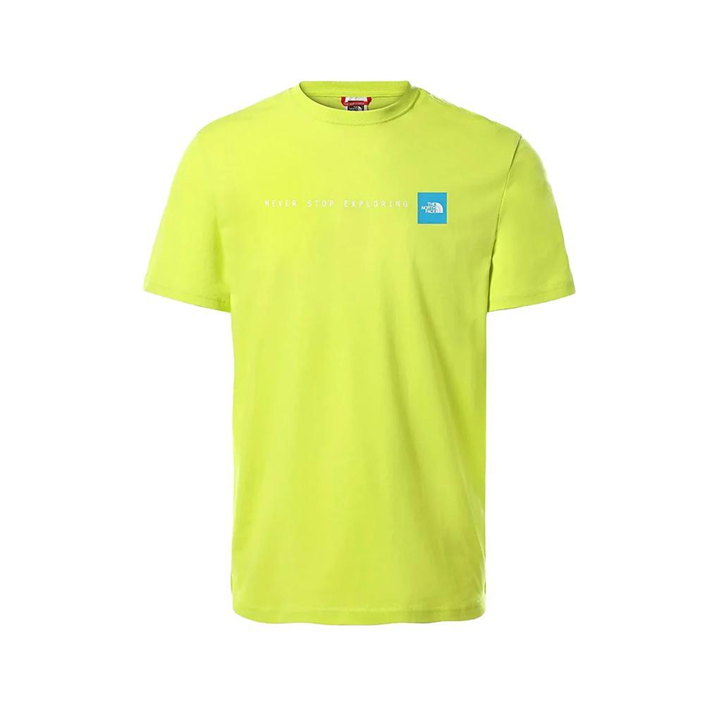 the north face t-shirt the north face. verde acido