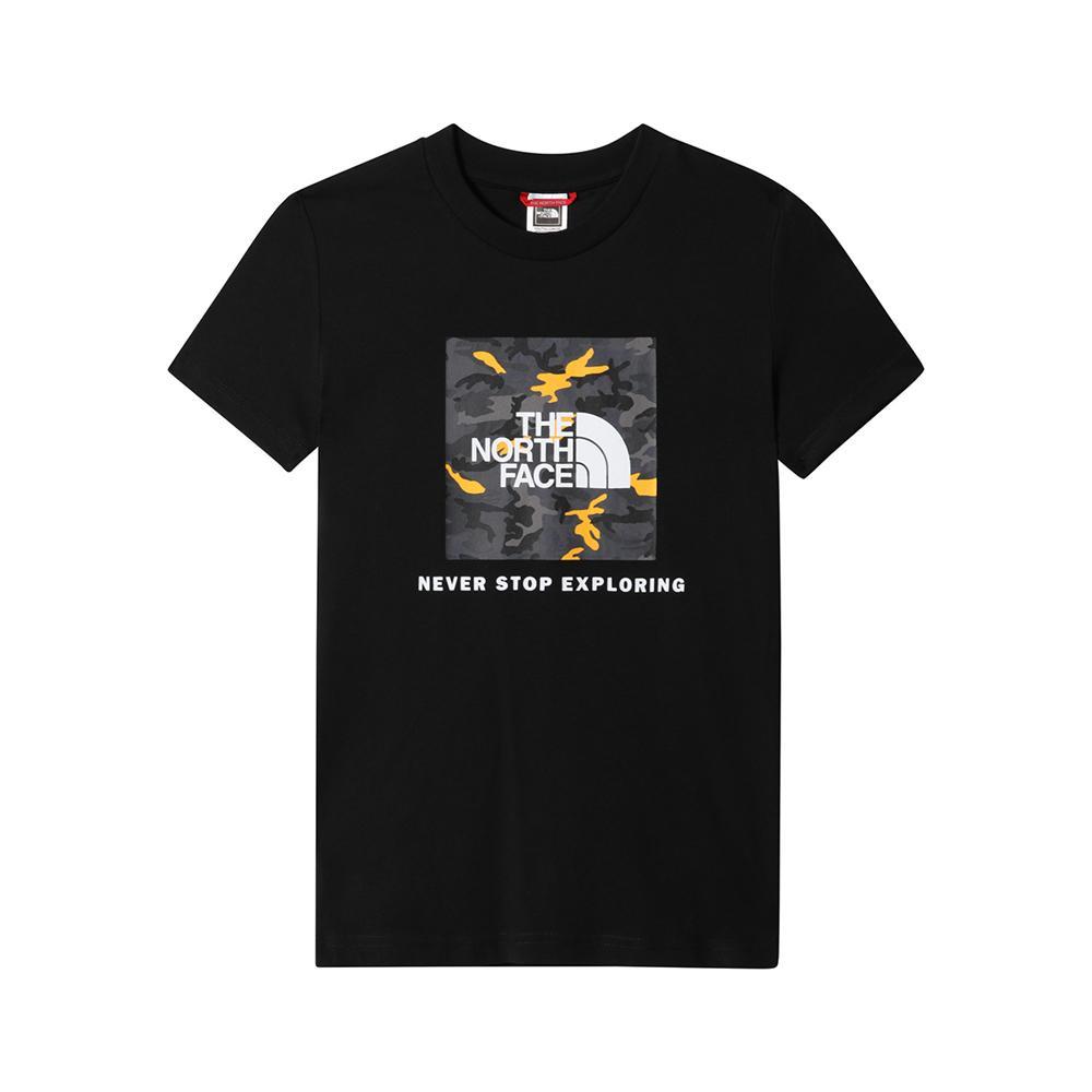 the north face t-shirt the north face. nero/fantasia