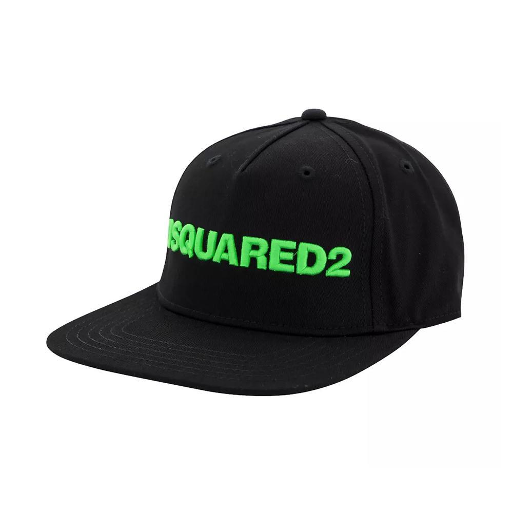 dsquared cappello dsquared. nero/verde
