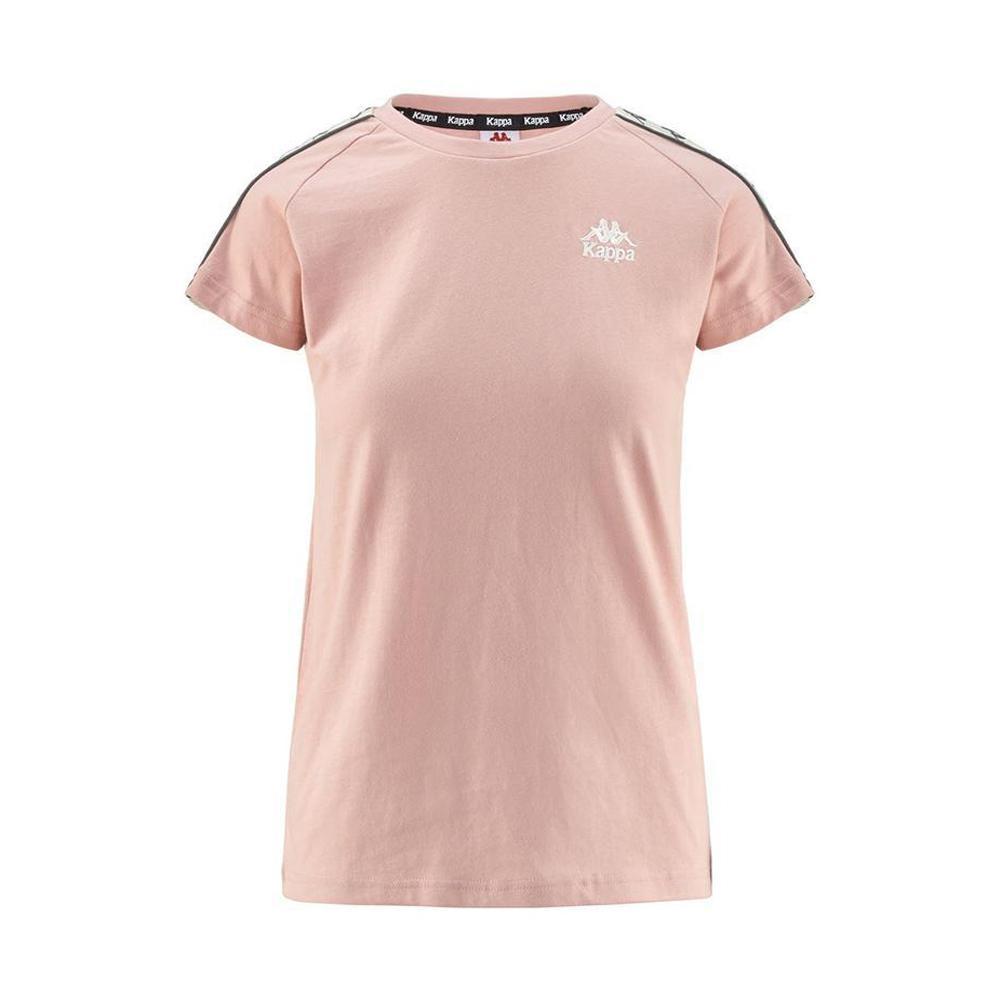 kappa t-shirt kappa. rosa/beige/grigio