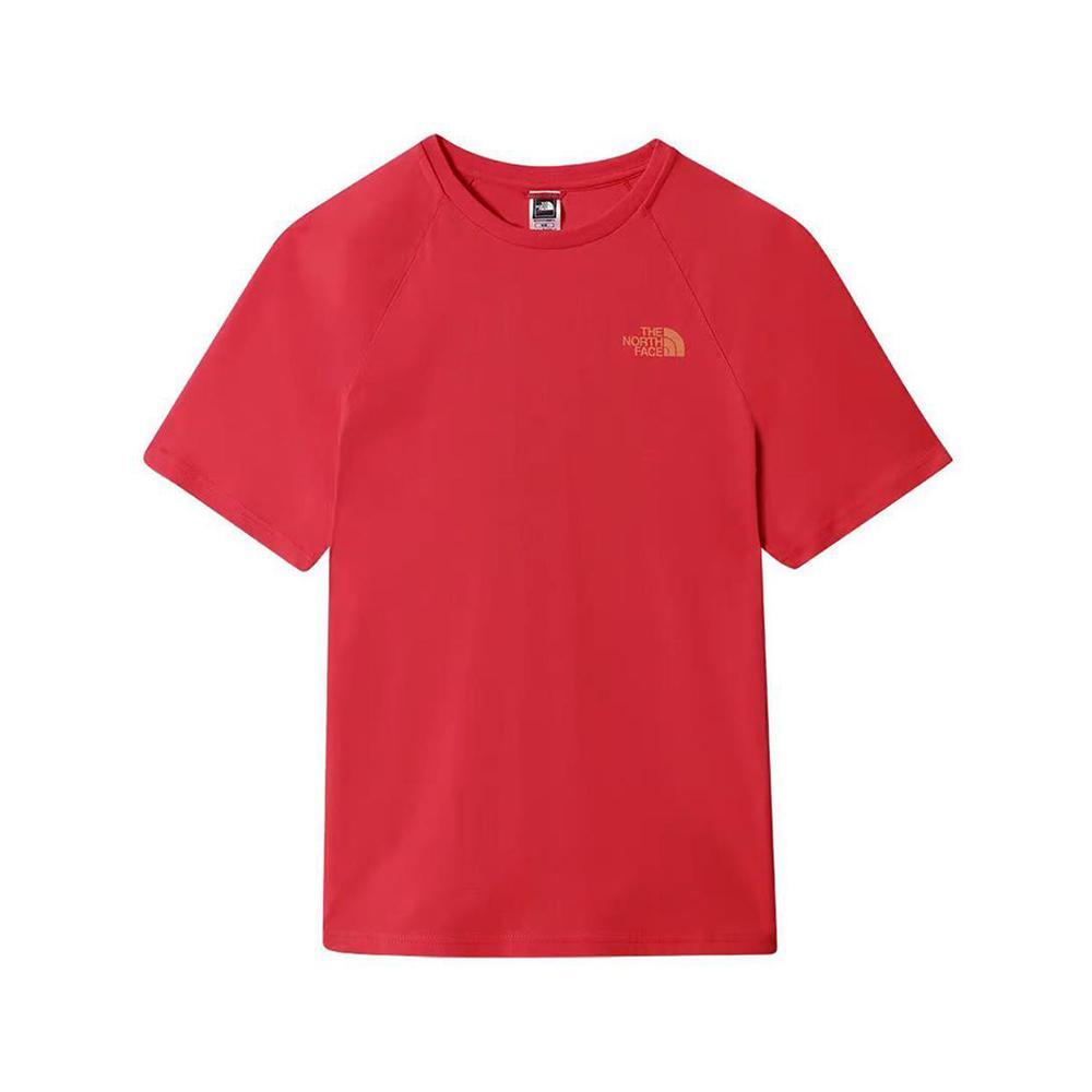 the north face t-shirt the north face. rosso
