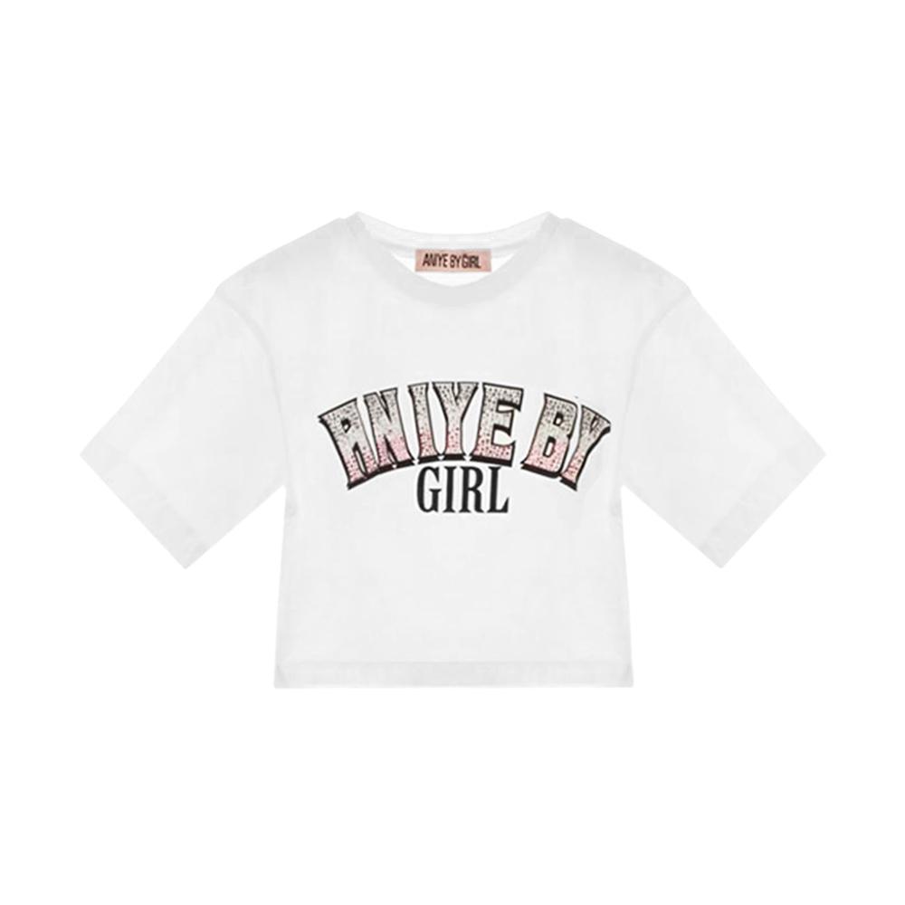 aniye by girl t-shirt aniye by girl. bianco
