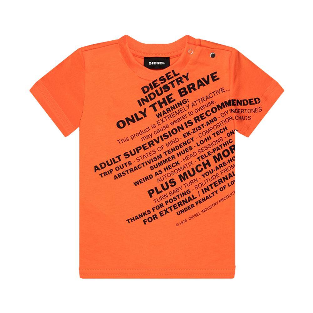 diesel t-shirt diesel. arancio