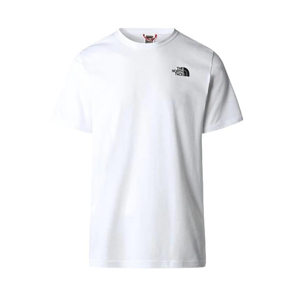 the north face t-shirt the north face. bianco/multicolore