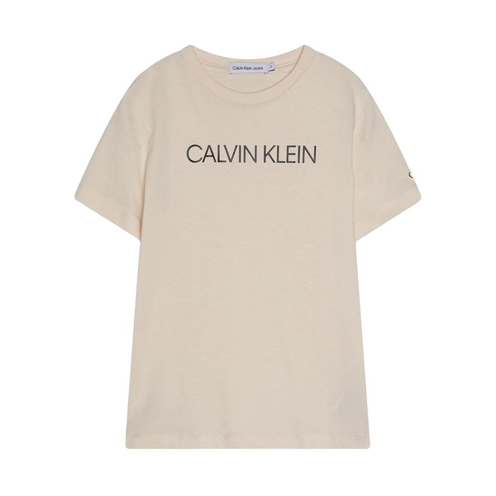 calvin klein t-shirt calvin klein. beige